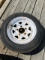 trailer tire and rim. 12”