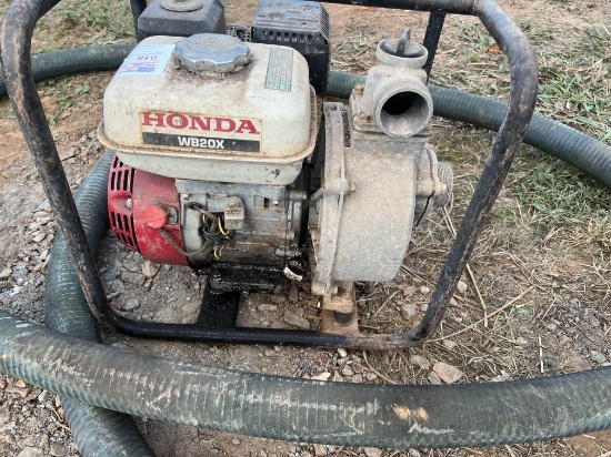 Honda water pump WB20X and suction hose