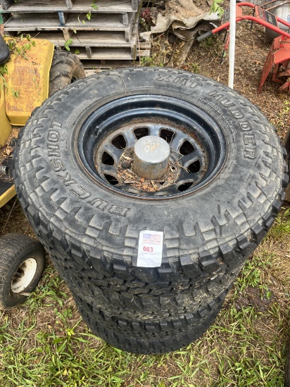 tires and rims 31x10.50 x 15 buckshots