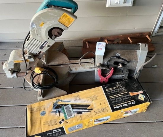 Mikita saw , tile cutter ,and wood hanger