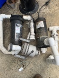 inline filter and pump for pool