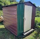 Shed on a trailer frame