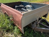 1970's Truck bed on axle tongue