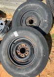 (2) tires and rims