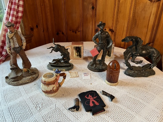 Misc lot of Cowboy Figurines and Horses