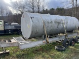 large fuel diesel tank wit tri axle trailer homemade