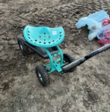 Garden Seat on wheels