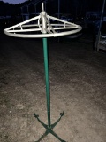 Antique clothes rack cast and steel 6’