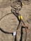 Pair of chokers metal rope slings