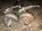 pair of heavy duty axels for trailer