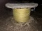 large spool of yellow lineman rope