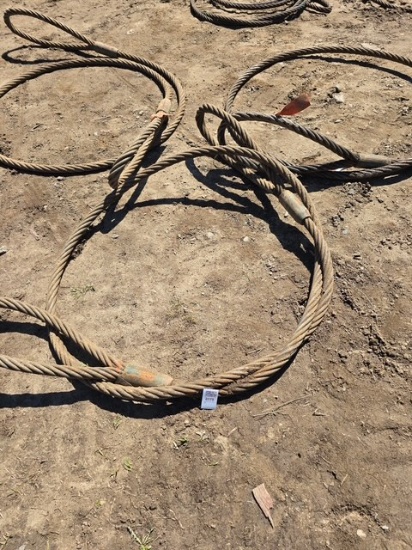 (3) 1 1/2 slings , chokers one money 11241 42,000% LBS 32,000 | 34,000