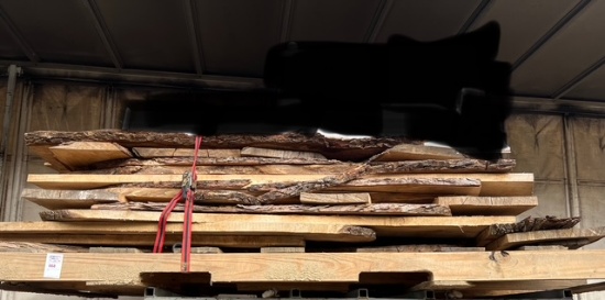 pallet of live edge boards