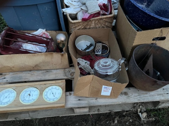 miscellaneous antiques , hatchet heads etc