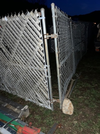 chain link fence with gates