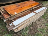 pallet of wood and tongue and groove