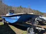 Core Sounder - Flat bottom Boat with 115 Johnson outboard motor