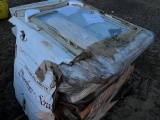 new old stock pallet of fireplace screen /glass doors boxes have been wet drone Helene