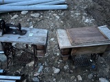 (2) antique sewing machines treadle