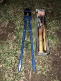 bolt cutters, grease guns, and tray