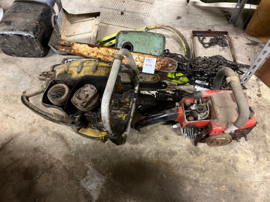 miscellaneous chain saws/ antique bow chain saw