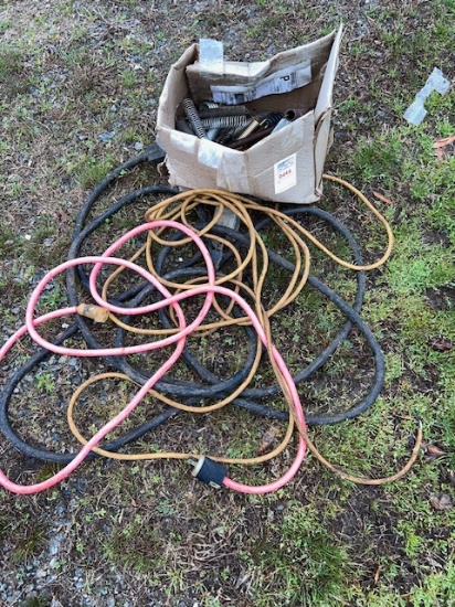 Miscellaneous extension, cord, parts, box of springs