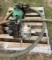 Pallet of (2) water pumps gas operated and suction hose