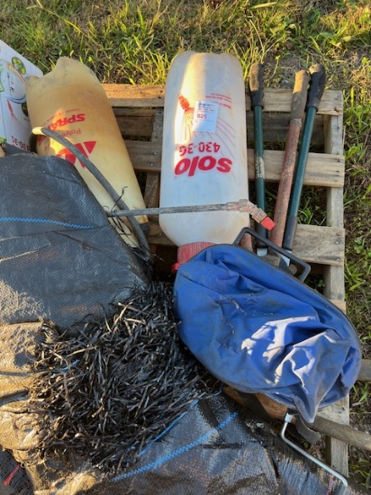sprayers, tarps