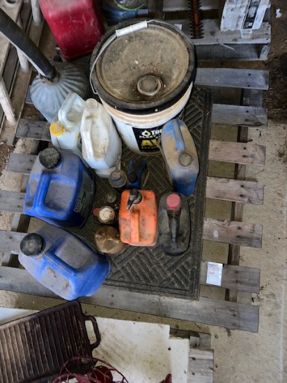 pallet of automotive oils