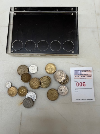 Coin Collection and Plastic case