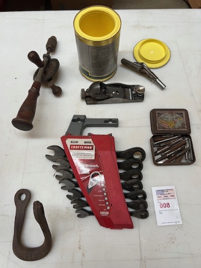 Quaker State Oil Can, Wrench set, Lathe
