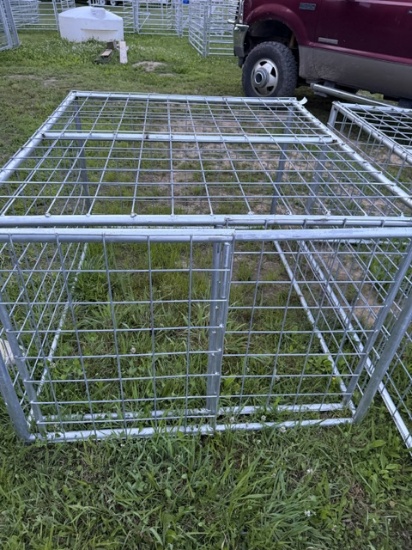 goat tote galvanized with sliding door