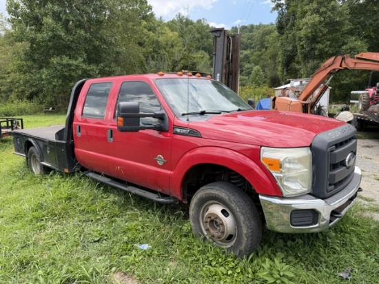 2012 F-350 crew cab motor locked no start starter removed/ Bill of sale no title 1FD8W3HT1CEC60444