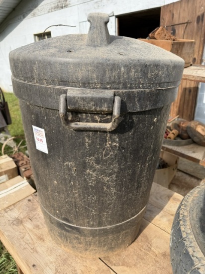 Old Plastic Trash CAN