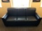 Designer Black Leather Couch