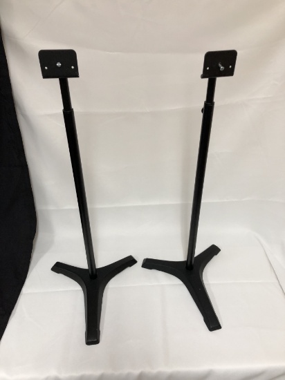 26"-48" Black Speaker Stands