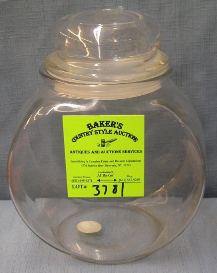 Vintage storage jar with lid