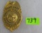 Vintage Sunrise Fireman Protective badge