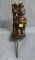 Antique policeman figure with electric lamp
