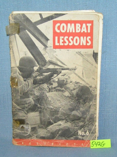 WWII combat lessons book