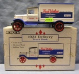 True Value advertising delivery truck bank