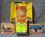 Box full of vintage Desert Storm cards