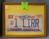 Vintage LIRR North Carolina license plate