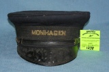 Early Monhagen rail road conductor's hat