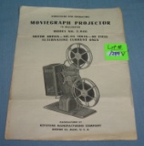 Vintage Moviegraph projector booklet