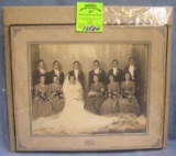 Group of vintage and antique wedding photos