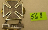 Rifle sharpshooters badge