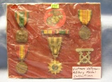 Vietnam veterans military medal collection