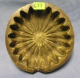 Heavy solid brass Trench Art ash tray  WWII