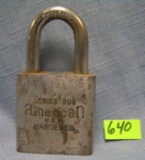 Vintage American made pad lock